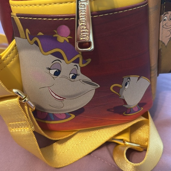 Loungefly Disney Beauty and the Beast Yellow Backpack - Picture 3 of 6